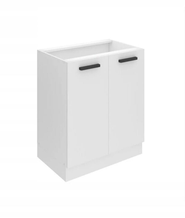 Szafka kuchenna 60cm BIAŁY POŁYSK MDF 2 drzwi dolna stojąca meble kuchnia - obrazek 4