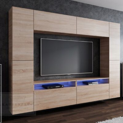 Meblościanka CINEMA Dąb Sonoma 280cm meble pokojowe salon