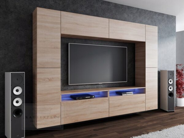 Meblościanka CINEMA Dąb Sonoma 280cm meble pokojowe salon