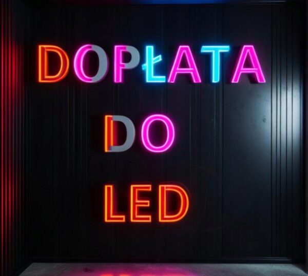 Dopłata do oświetlenia LED BIAŁY NEUTRALNY do szafki RTV PARIS 200cm