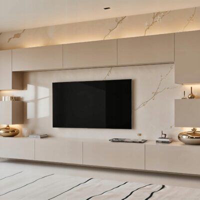 Meblościanka RIVA KASZMIR 308cm mat meble pokojowe do salonu wisząca