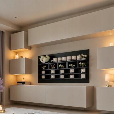 Meblościanka Swirl KASZMIR 249 cm meble pokojowe do salonu matowa