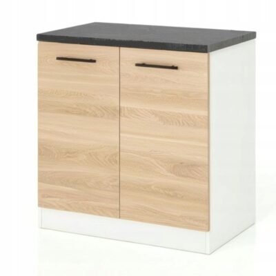 Szafka kuchenna 80cm DĄB SONOMA bez blatu 2 drzwi dolna stojąca meble