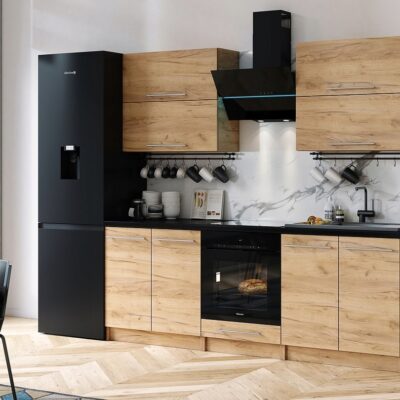 MEBLE KUCHENNE KUCHNIA SZAFKI BLAT EMMA 2,8 M DĄB CRAFT MAT DO ZABUDOWY