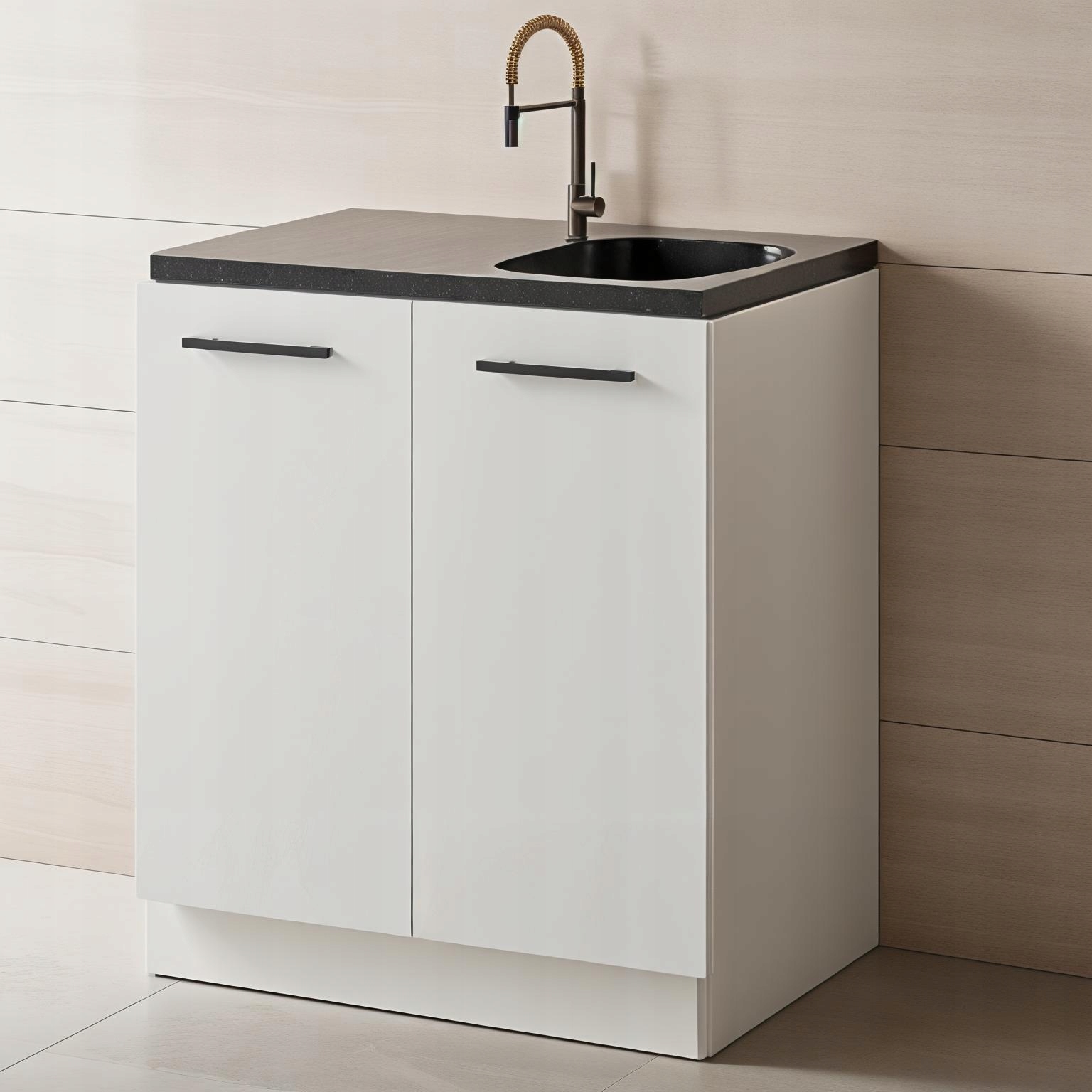 Szafka kuchenna POD ZLEW 60cm SZARY MAT dolna stojąca zlewozmywakowa meble - obrazek 4