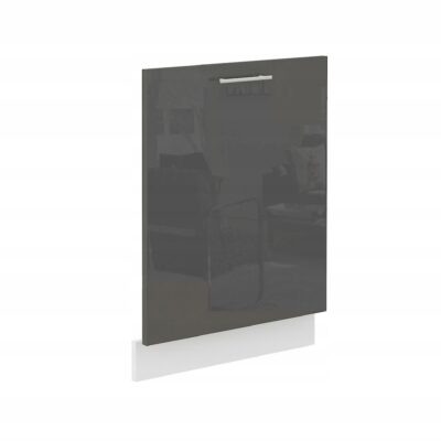 Front do zabudowy zmywarki 60 SZARY POŁYSK z uchwytem + COKÓŁ