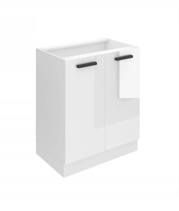Szafka kuchenna 60cm SZARY POŁYSK MDF 2 drzwi dolna stojąca meble kuchnia - obrazek 3