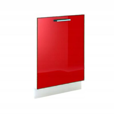 Front do zabudowy zmywarki 60 CZERWONY POŁYSK z uchwytem + COKÓŁ