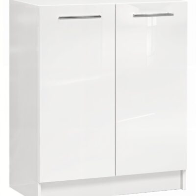Szafka kuchenna 60cm BIAŁY POŁYSK MDF 2 drzwi dolna stojąca meble kuchnia
