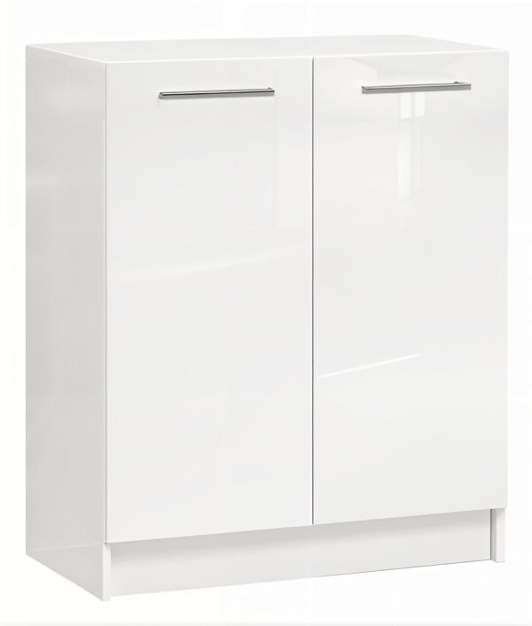 Szafka kuchenna 60cm BIAŁY POŁYSK MDF 2 drzwi dolna stojąca meble kuchnia
