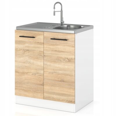 Szafka kuchenna POD ZLEW 60cm DĄB SONOMA dolna stojąca zlewozmywakowa meble